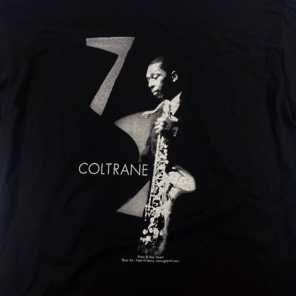 NWOT John Coltrane Jazz Tee Shirt Black, Size Medium - Picture 2 of 2